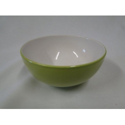 Schaaltje, groen. porselein